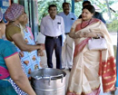 Mangaluru: Jayamala visits anganwadi centres